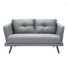 Sillón 2 Cuerpos Sofá - Triunfo Gris