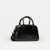 Cartera de mano New Penny en efecto cuero croco Negro