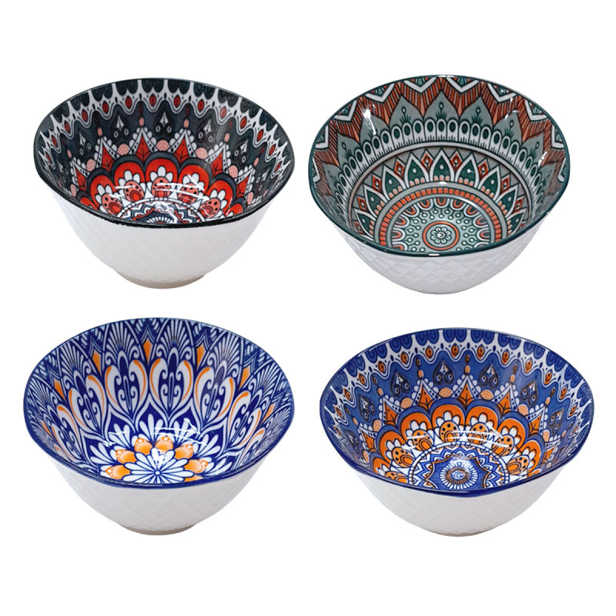 Bowl de cerámica con diseño 13x13x5.5cm - Bowl De Cerámica Con Diseño 13x13x5.5cm 