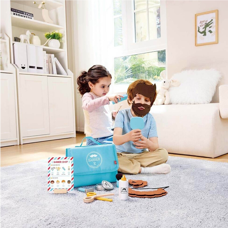 Maletín de peluquería y barbería con accesorios Hape Maletín de peluquería y barbería con accesorios Hape