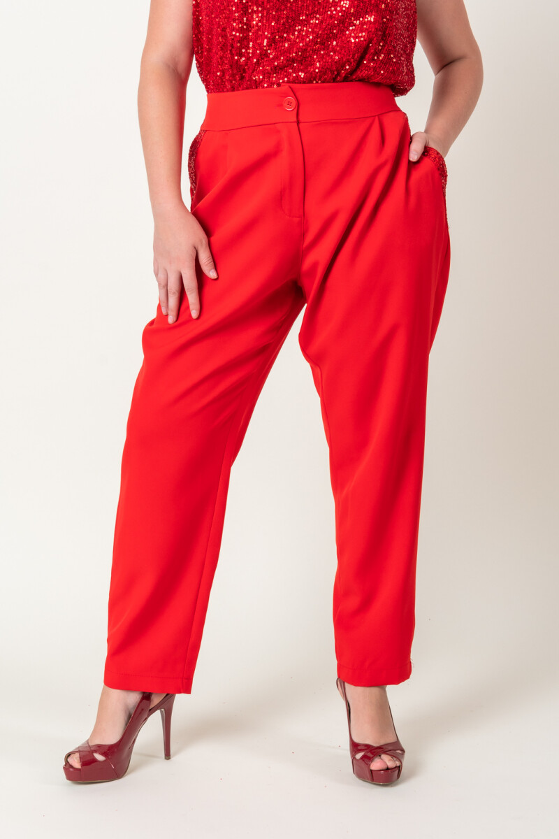 PANTALON IMANI - Rojo 