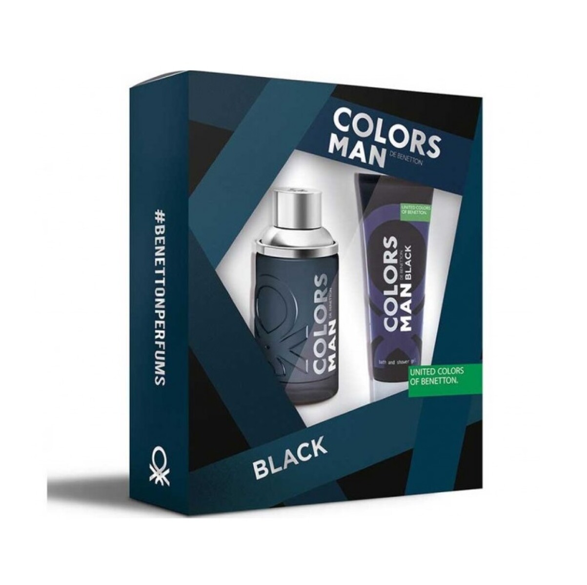 Set Perfume Benetton Colors Man Black Edt + Body Lotion - 001 