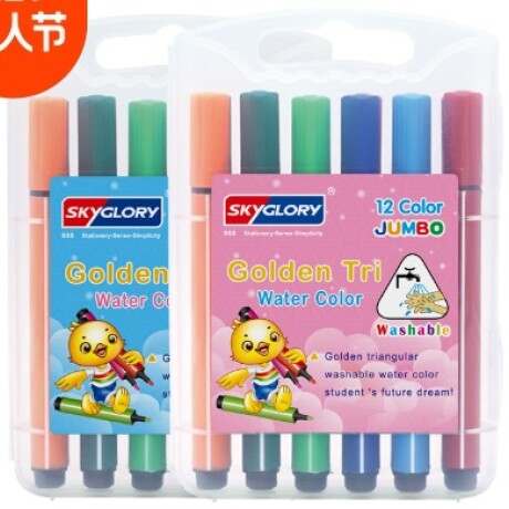 MARCADORES JUMBO TRIANGULARES 12 UNIDADES 001