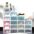 Caja Organizadora Zapatos Zapatera 24 Unidades Caja Apilable Variante Corazón Color Verde Agua