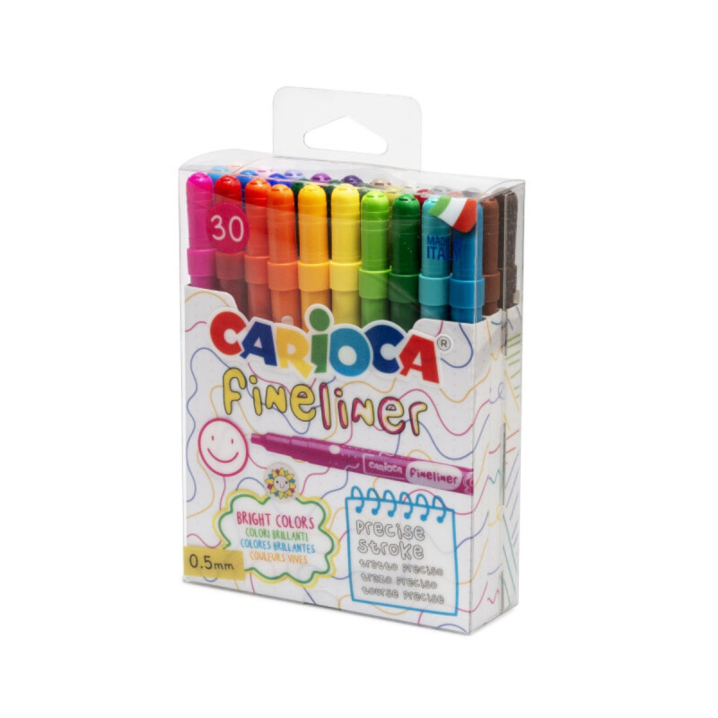 Marcadores Carioca Fineliner 0.5 mm x30 Marcadores Carioca Fineliner 0.5 mm x30
