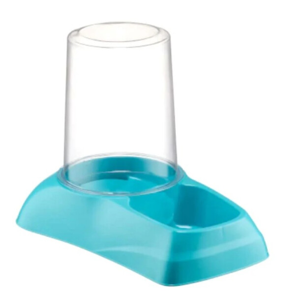 SMALL WATER AND FEEDING DISPENSER TURQUOISE BLUE SMALL WATER AND FEEDING DISPENSER TURQUOISE BLUE