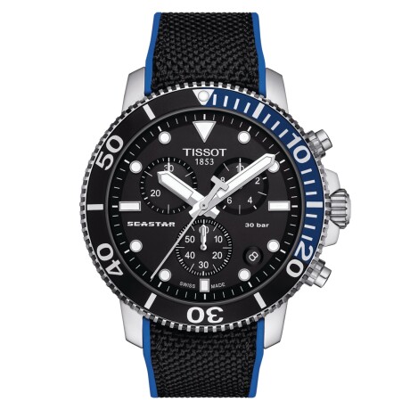 Reloj Tissot SEASTAR 1000 Chrono azul-negro con correa Reloj Tissot SEASTAR 1000 Chrono azul-negro con correa
