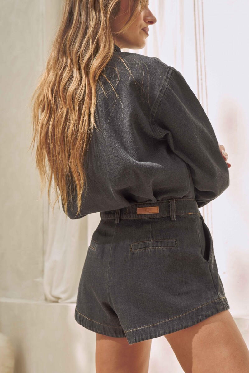 SHORT EVA DENIM BLACK SHORT EVA DENIM BLACK