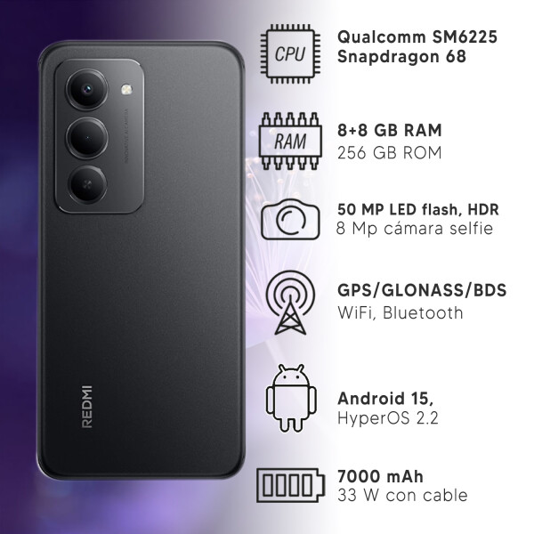 Xiaomi Redmi 15 8/256 Gb NEGRO