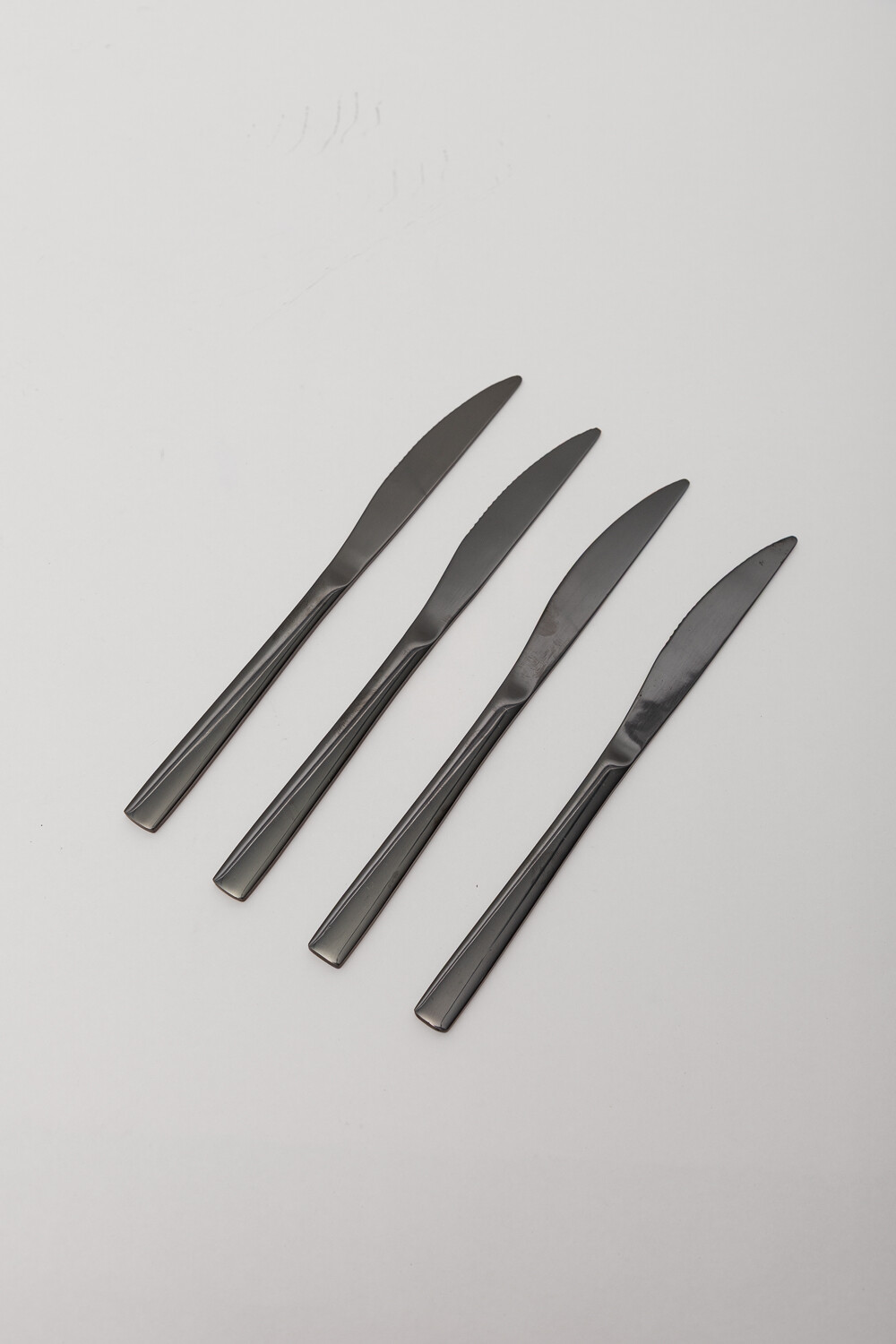 Cuchillo Asher Set 4un. Negro Brillante Color Unico