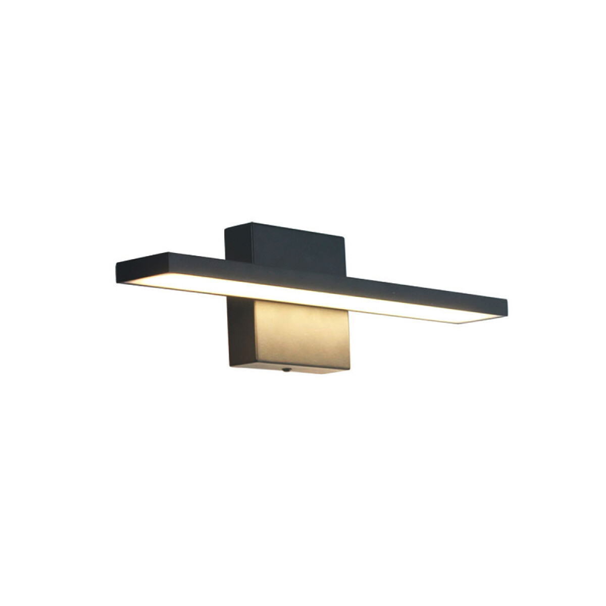 Lámpara de pared LED metálica negra 8W cálida 40cm - IX9270 