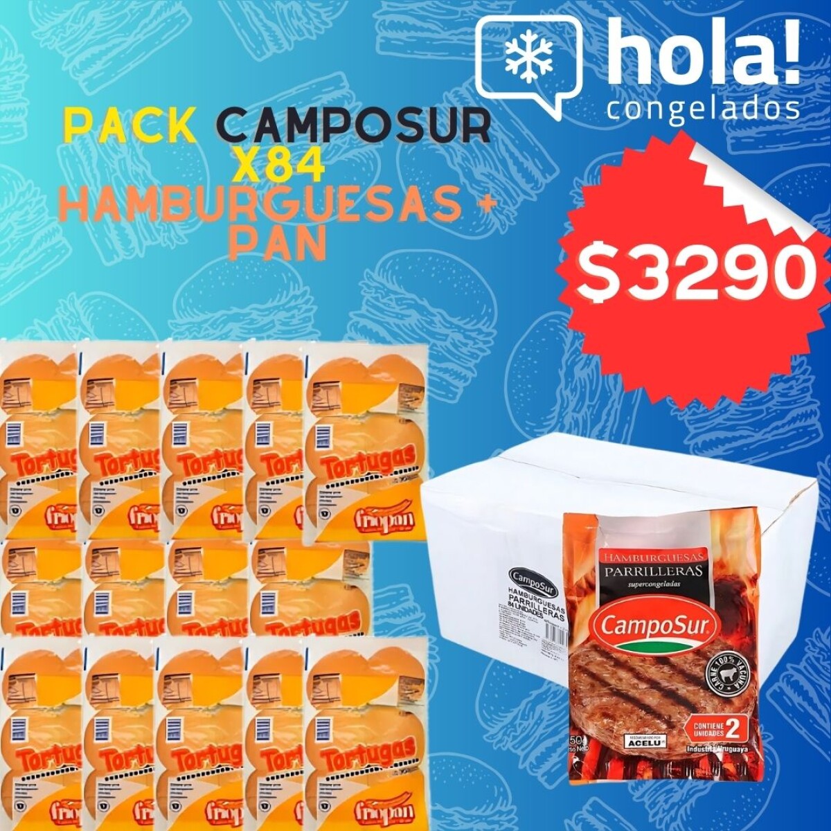 COMBO CAMPOSUR PARRILLERA X84 