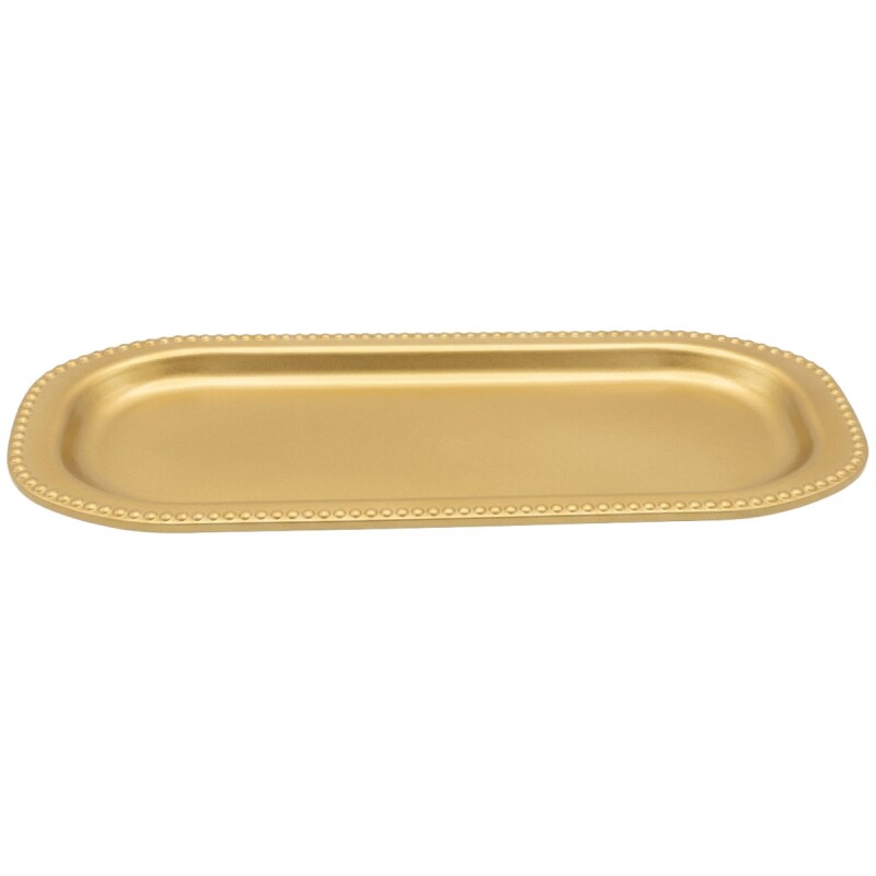 BANDEJA DORADA 35X15CM Unica