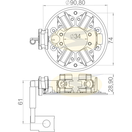 PORTA CARBONES - BOSCH 12V JOHN DEERE NEW HOLLAND UNIFAP PORTA CARBONES - BOSCH 12V JOHN DEERE NEW HOLLAND UNIFAP