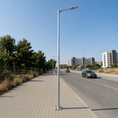 Columna Curve Pole 4 mt para una Luminarias Columna Curve Pole 4 mt Para Una Luminarias
