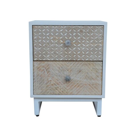 MESA DE LUZ MADERA BLANCO CALISTA