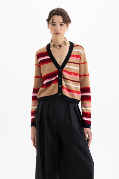 CARDIGAN BACIO Camel