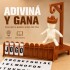 Juego de Mesa Ahorcado con Letras y Piezas de Encastre Marrón