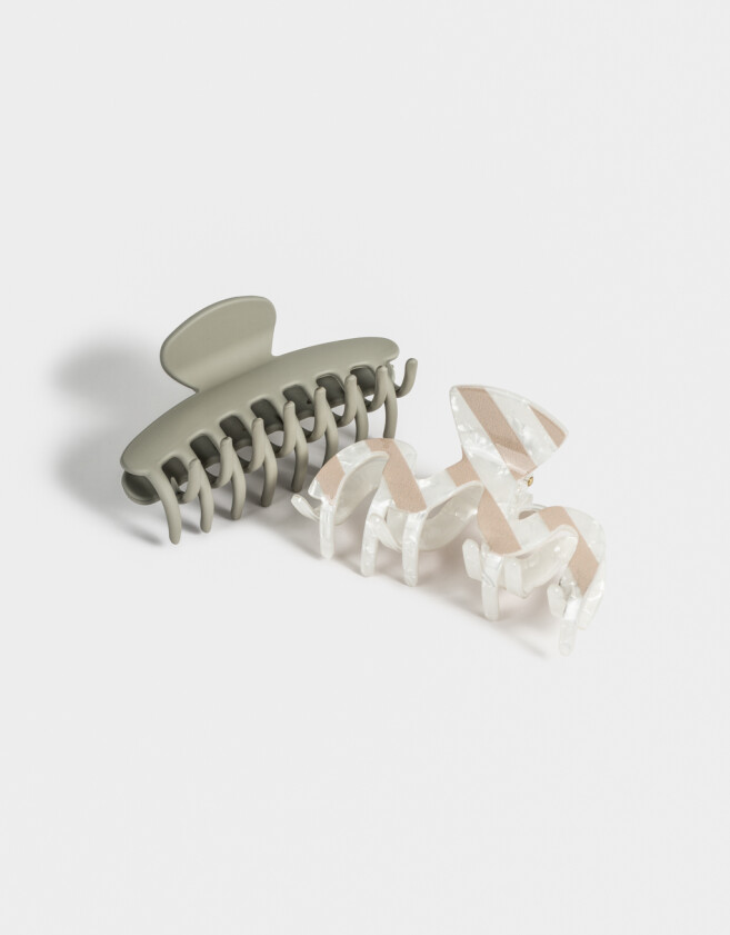 Broches Sets De resina Set De Broches Combinados - Blanco Crudo