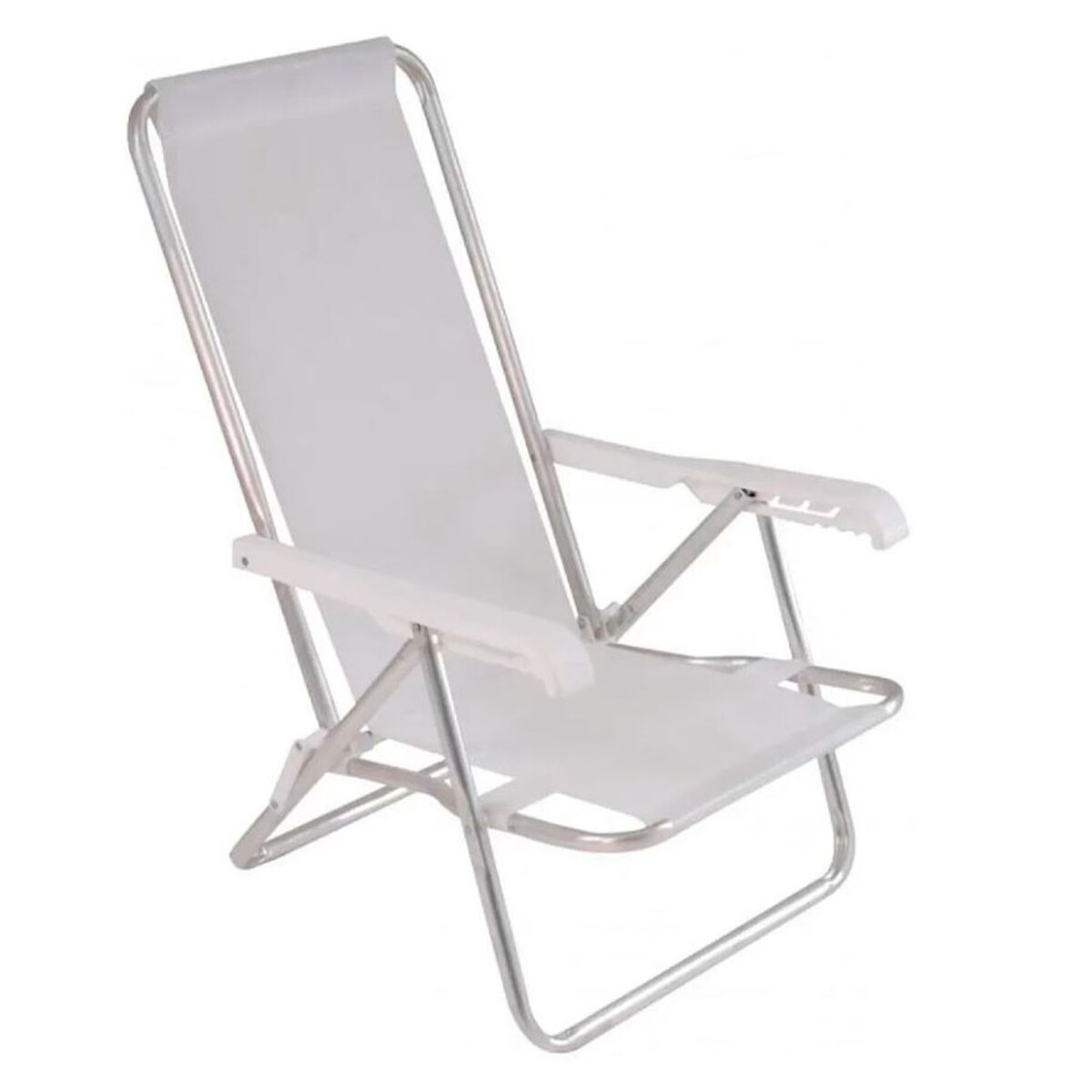 SILLA RECLINABLE PLAYA - ALUMINIO BLANCO MOR 