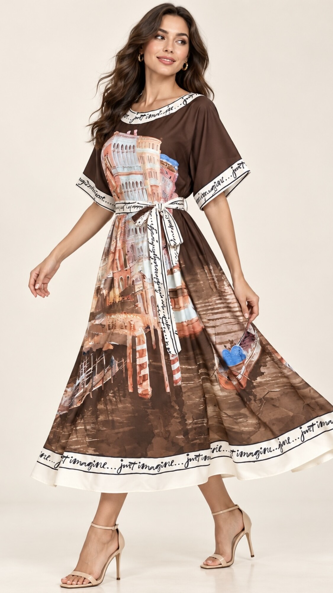 VESTIDO VENUS MARRÓN