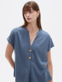 Blusa Limbani Azul Piedra