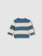 Jersey De Rayas Con Grafico Gris