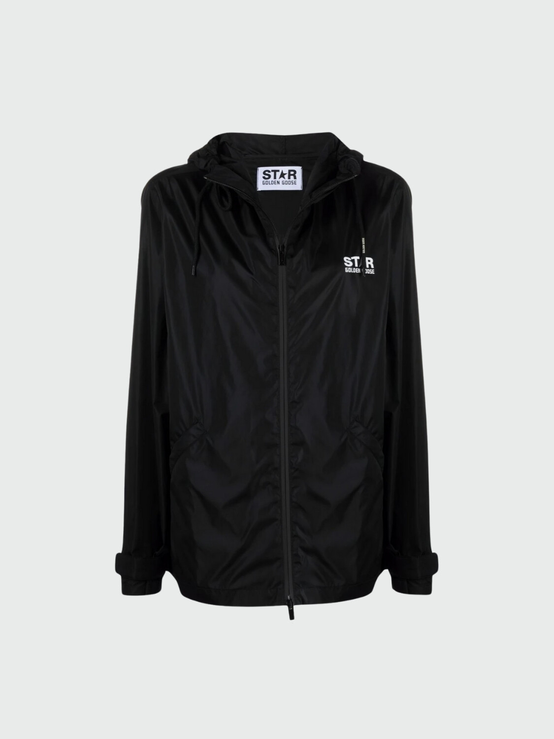 Golden Goose-Chaqueta impermeable con capucha Daris Negro