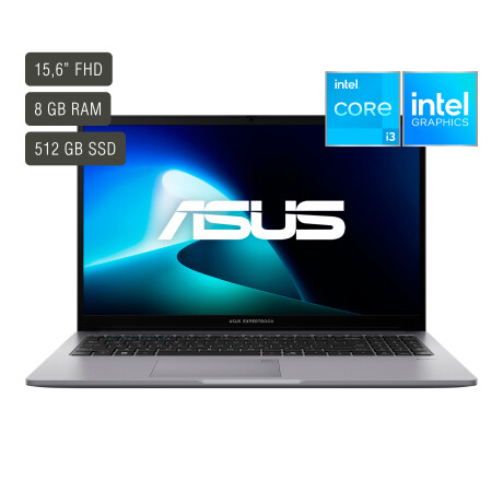 Notebook Asus Expertbook 15,6'' Core I3 8GB 512GB WIN11 Pro 001