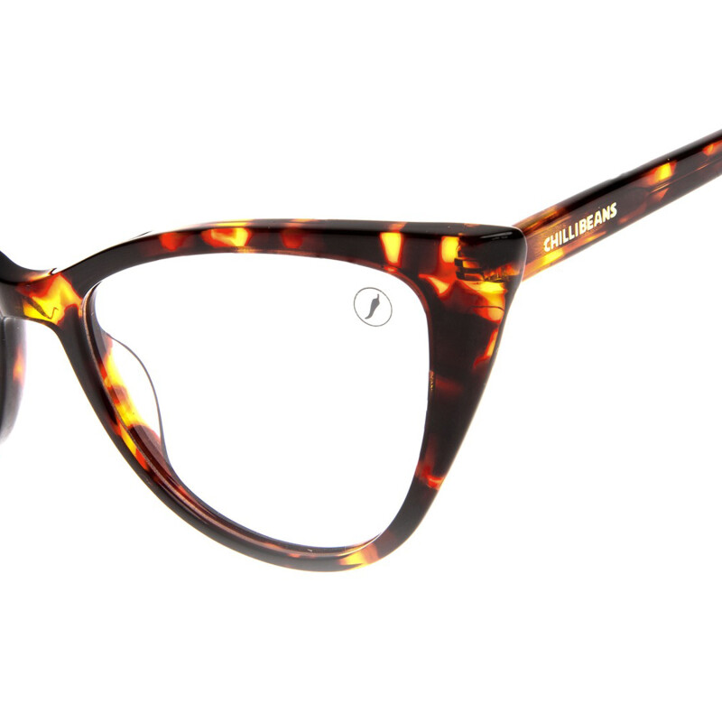 Armazón Chilli Beans Río Cat Eye Animal Print