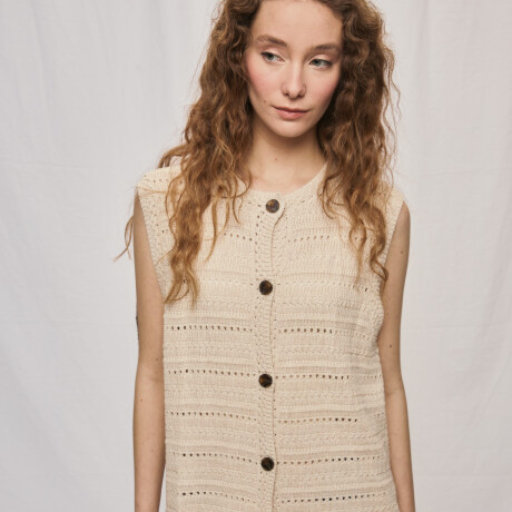 CHALECO IMAN Beige