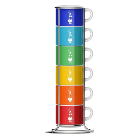 Tazas de Café Apilables 6 unidades Bialetti Tazas de Café Apilables 6 unidades Bialetti