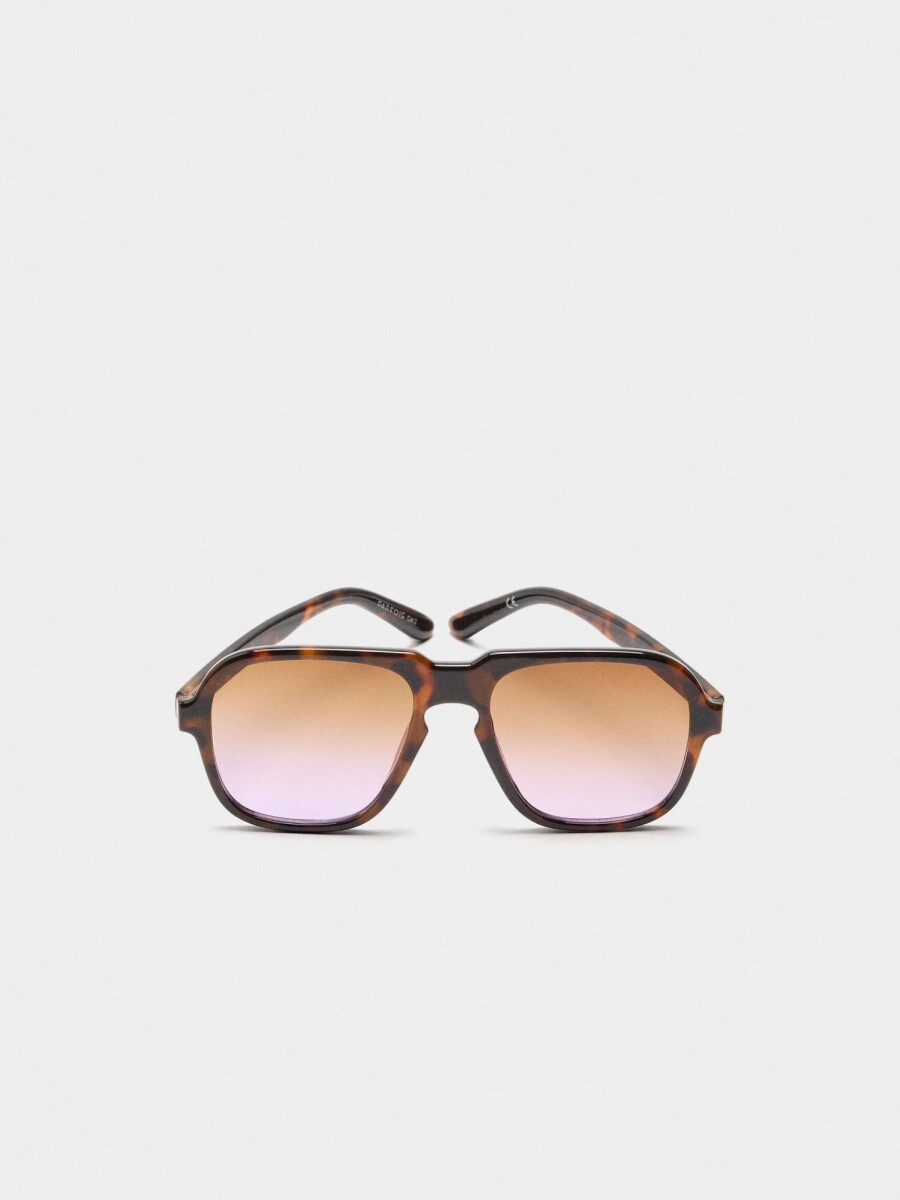Gafas De Sol Redondas marron