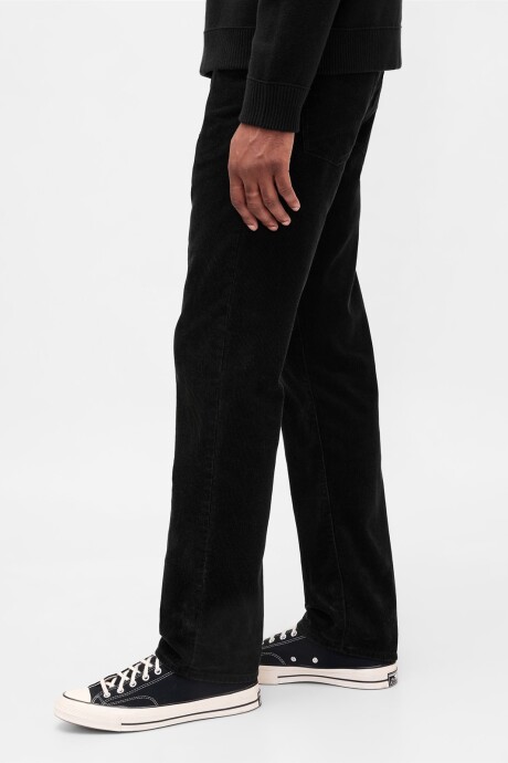 Pantalón De Pana Straight Hombre Black 1