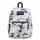 Mochila Escolar Jansport Cross Town Original Unisex Urbana Cyber Silver White