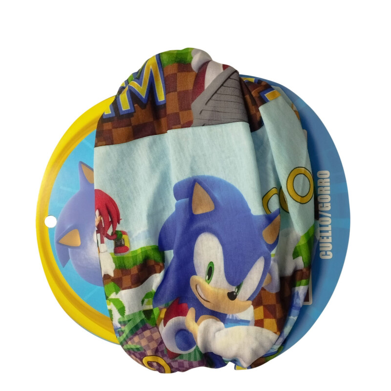 Cuello/Gorro Sonic Cuello Azul - Multicolor