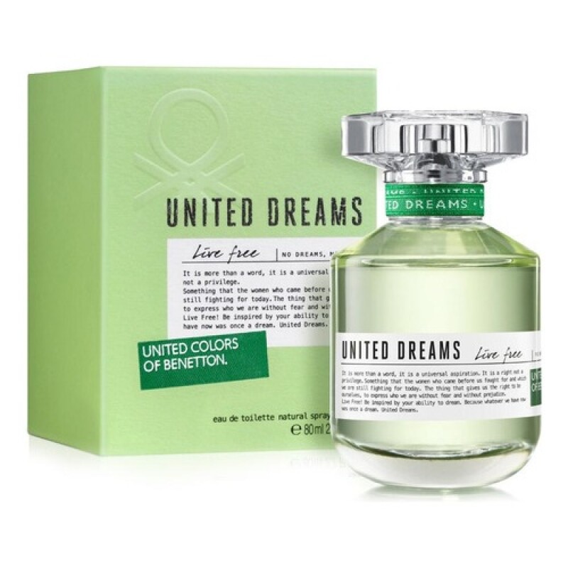 Perfume Benetton United Dreams Live Free For Her EDT 80ml Original Perfume Benetton United Dreams Live Free For Her EDT 80ml Original
