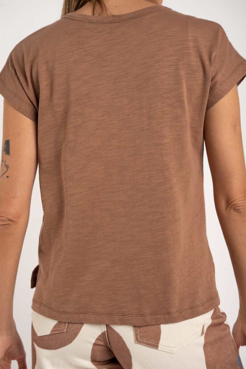 Remera Algodón Falame Mocha