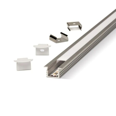 Lumiere Listello Led Embutible 2,5m Cromo Mate Lumiere Listello Led Embutible 2,5m Cromo Mate