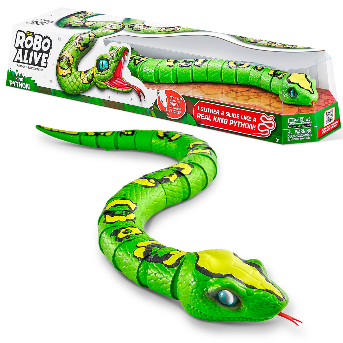Juguete Robo Alive King Phyton Serpiente Original 