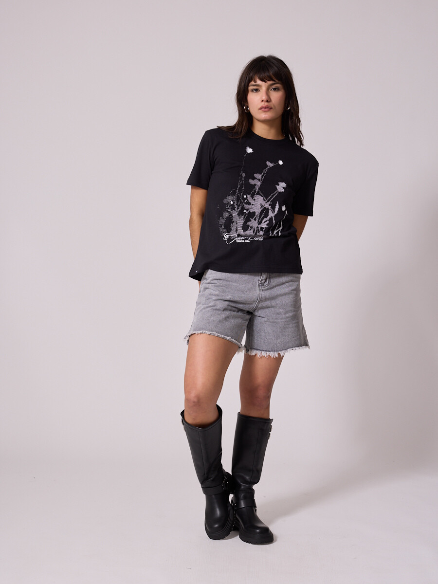 T-SHIRT CRUMI DIXIE Negro