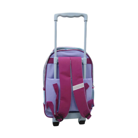 Mochila Infantil 3D Frozen con Carro Tafeta Grande 40 x 30 cm Violeta