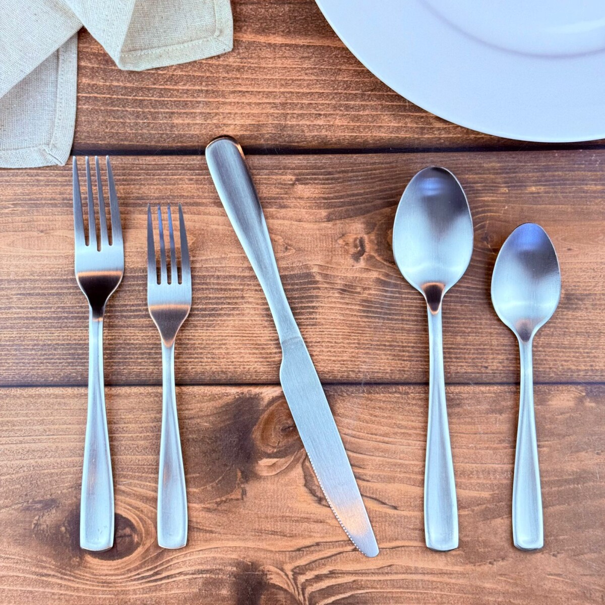 Juego de Cubiertos de Acero Inoxidable 20 Piezas 