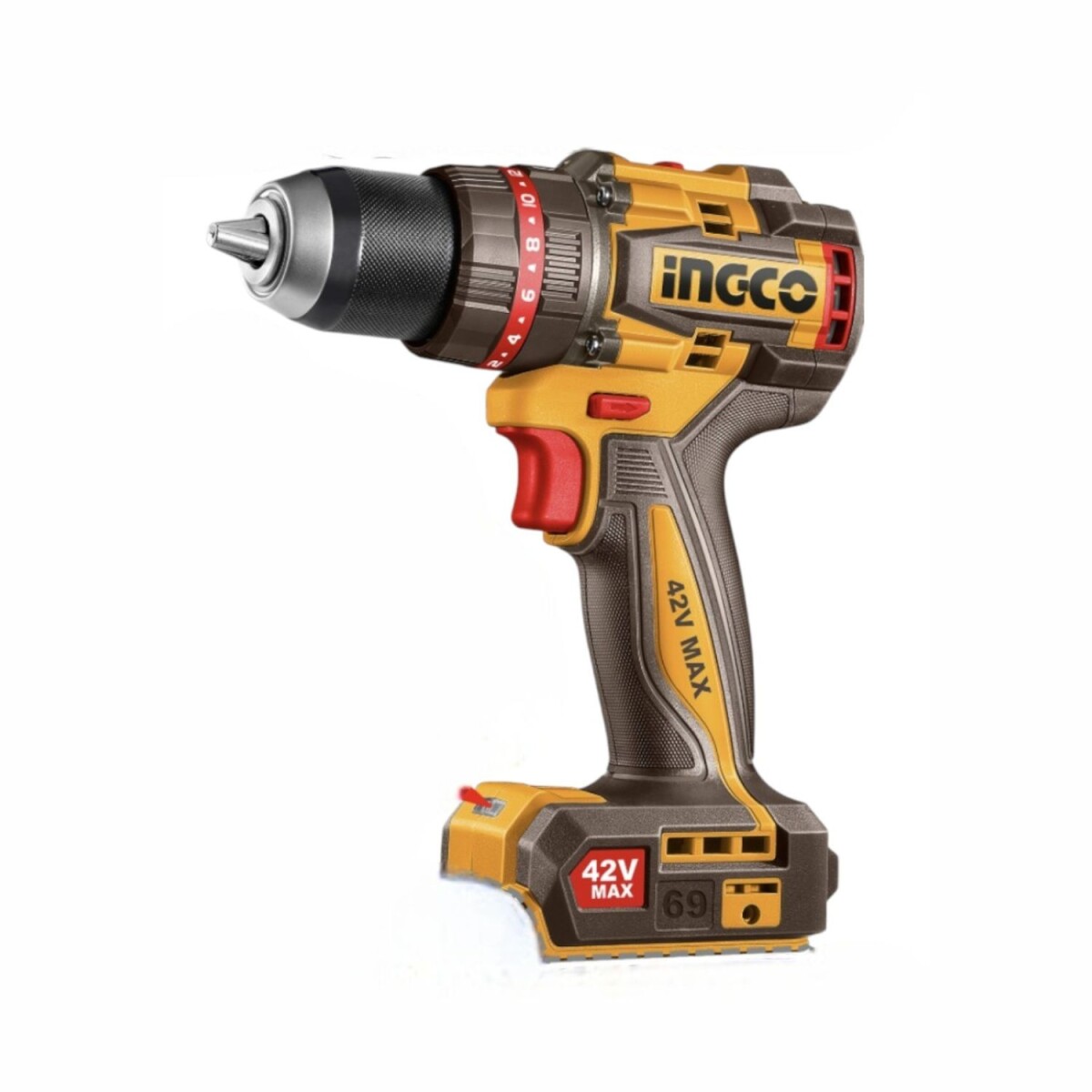 Kit Ingco de Taladro 42 V c/ Batería - Uso industrial 