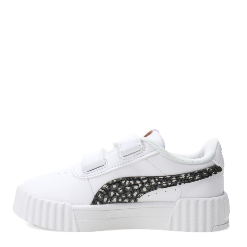 Championes de Niños Puma Carina 3.0 Animal Blanco - Negro