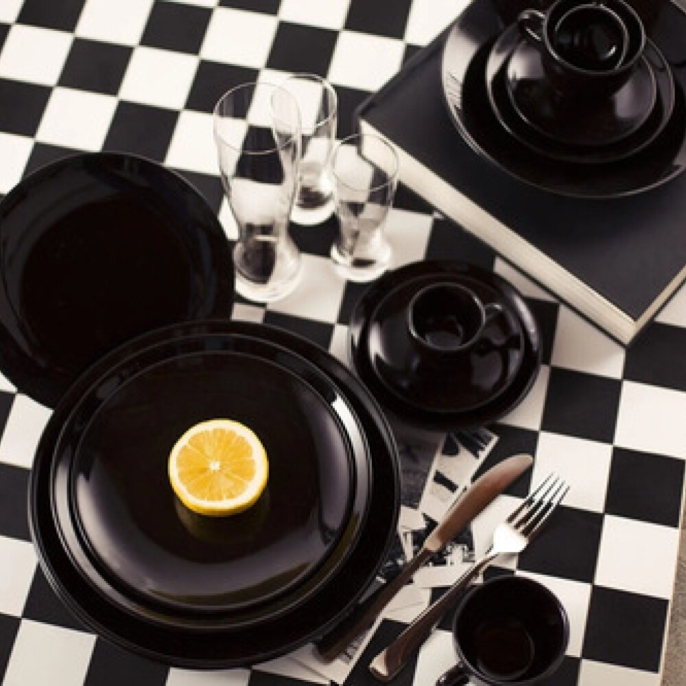 Plato postre Coup Black 21 cm OXFORD Plato postre Coup Black 21 cm OXFORD