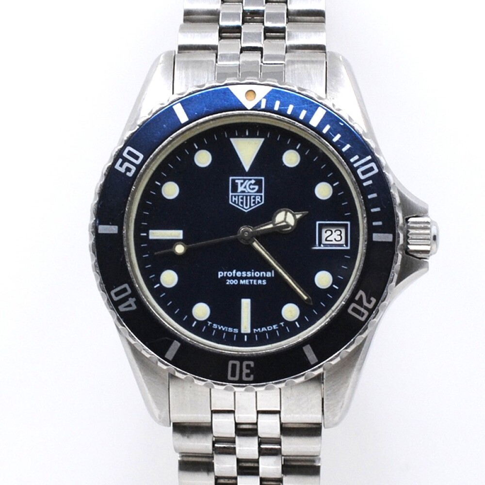 Tag Heuer Professional 200 metros. Quartz. 38 mm año 1980´S Tag Heuer Professional 200 metros. Quartz. 38 mm año 1980´S