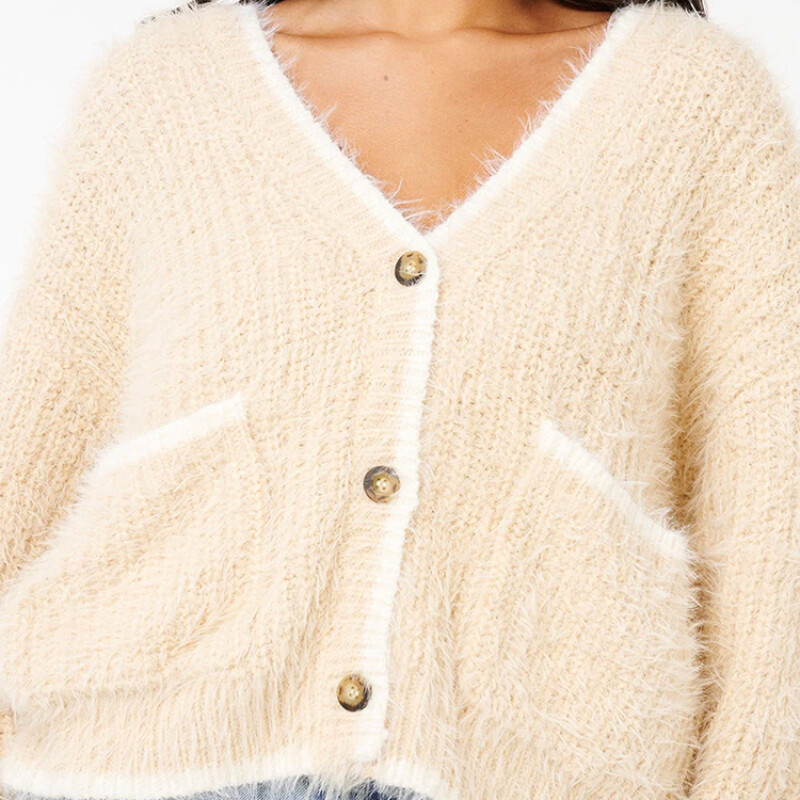 Buzo Rip Curl Shore Break Cardigan - Beige Buzo Rip Curl Shore Break Cardigan - Beige