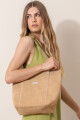 Cartera mykonos Gamuza beige