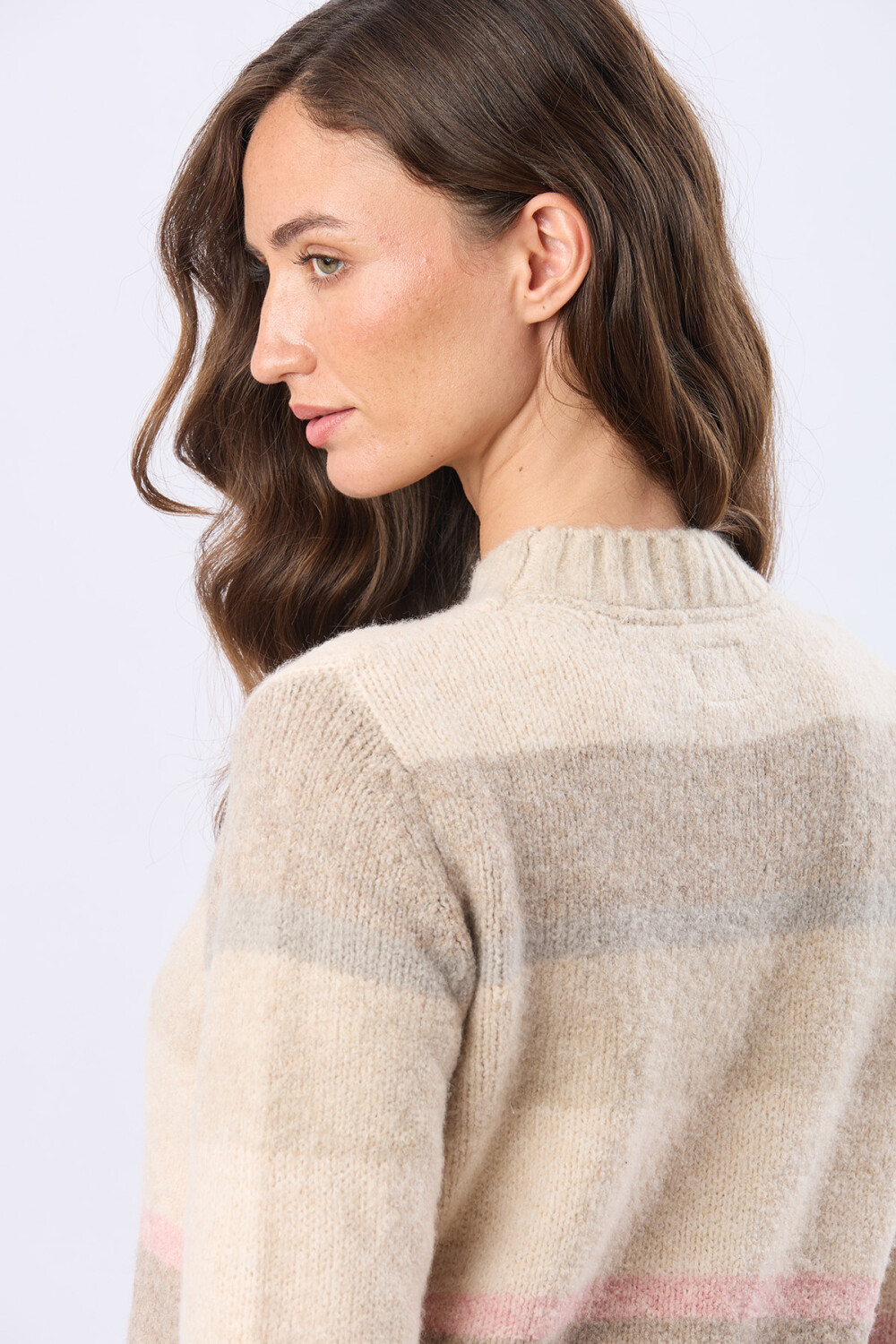 BUZO TEJIDO RAYADO Beige